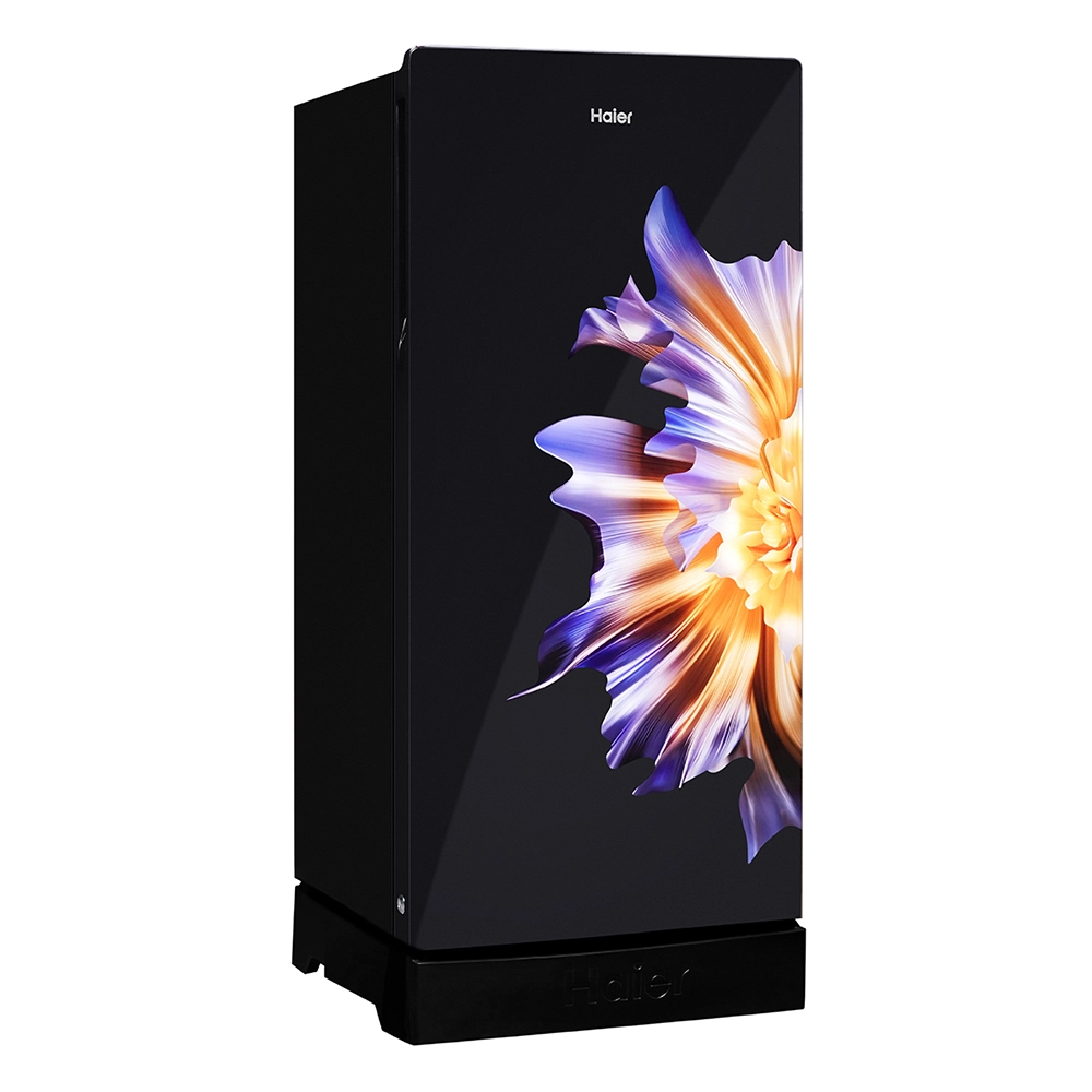 Haier 190L 5 Star Direct Cool Single Door Refrigerator with Toughened Glass Shelf HRD-2105PZG-P